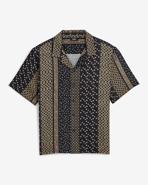 Geo Striped Resort Shirt