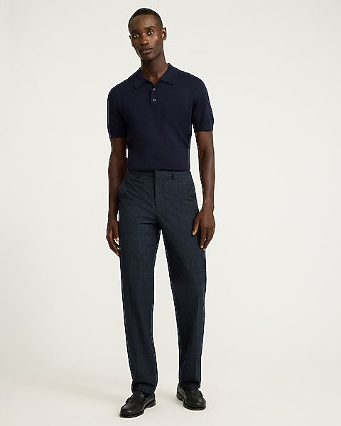 Navy Luxtouch Sweater Polo