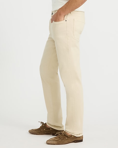 Slim Beige Traveler Jeans