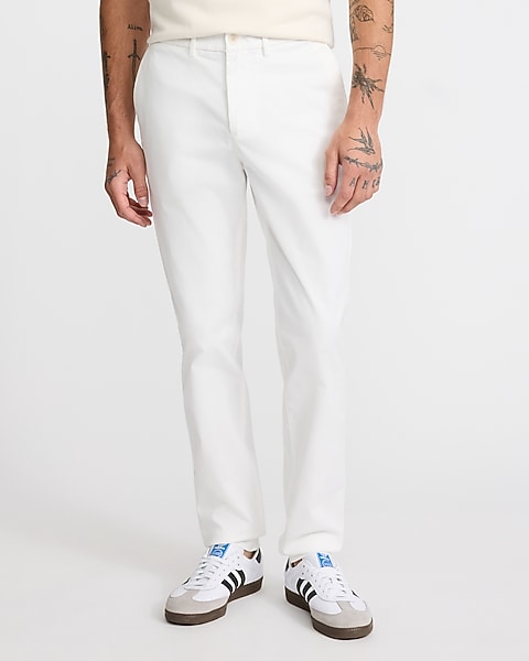 Skinny White Hyper Stretch Chinos