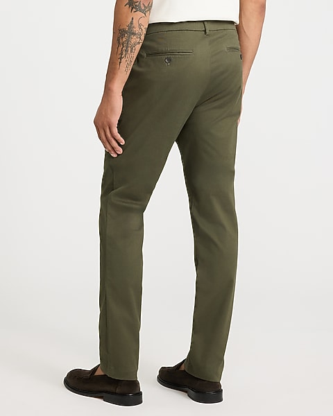 Slim Hyper Stretch Chinos olive green
