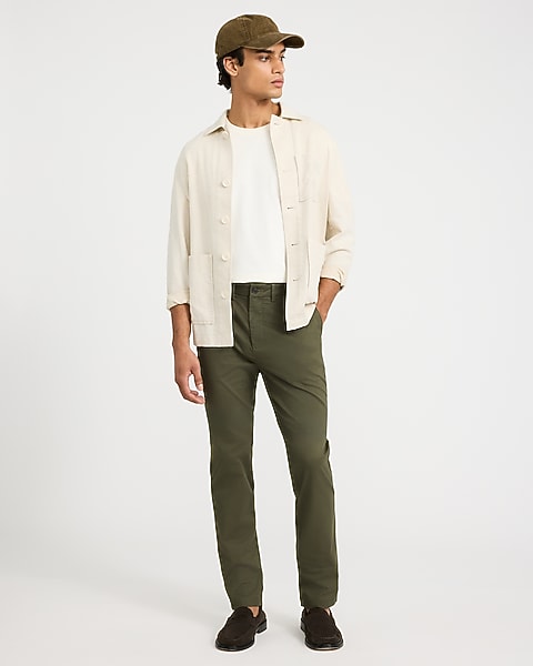 Slim Hyper Stretch Chinos olive green