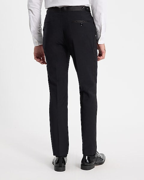 Slim Black Tuxedo Pants