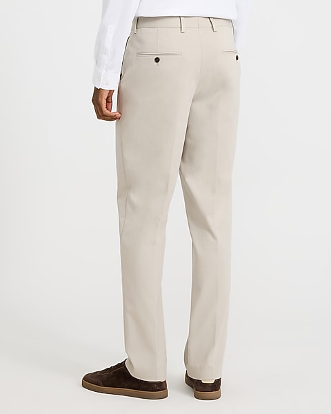 Slim Khaki Suit Pants