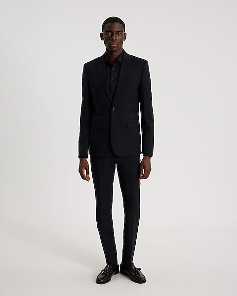 Extra Slim Black Washable Suit Jacket
