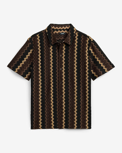 Zig Zag Striped Shirt