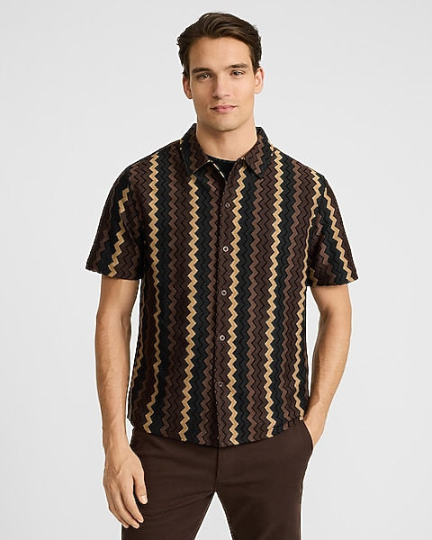 Zig Zag Striped Shirt