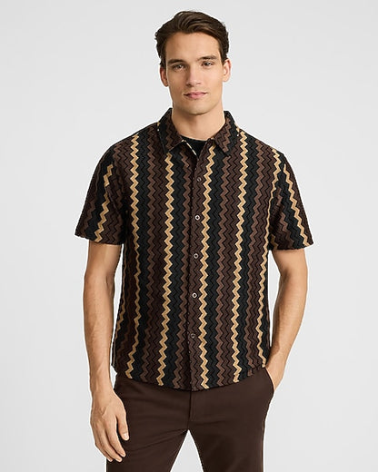 Zig Zag Striped Shirt