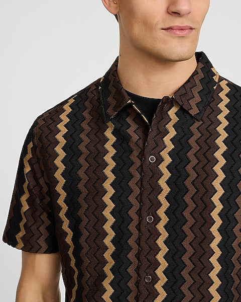 Zig Zag Striped Shirt