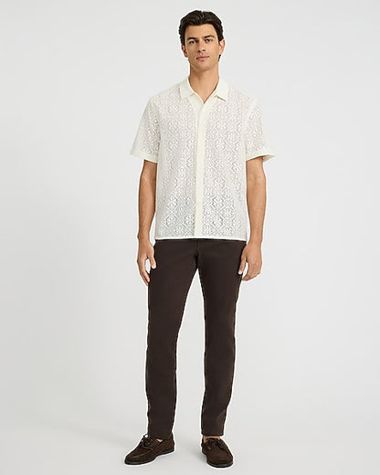 Lace Eyelet Floral Shirt