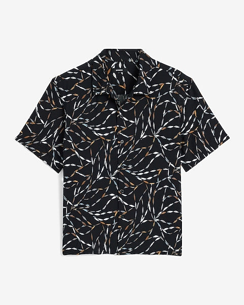 Seersucker Geo Twist Shirt