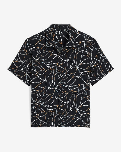 Seersucker Geo Twist Shirt
