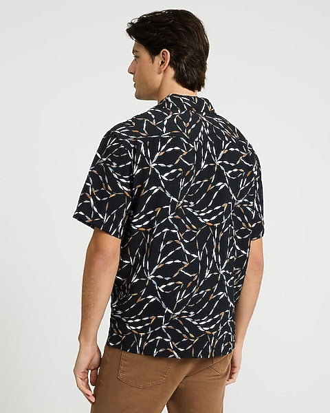 Seersucker Geo Twist Shirt