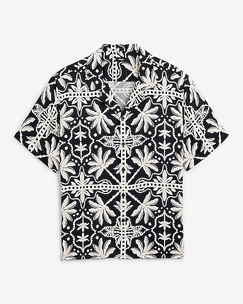 Abstract Palm Resort Shirt
