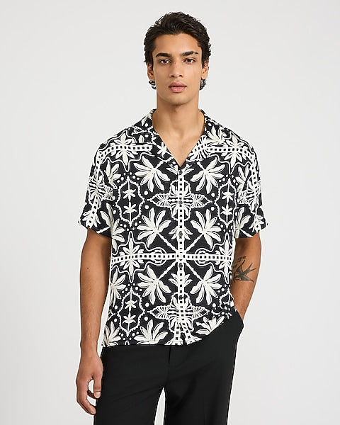 Abstract Palm Resort Shirt
