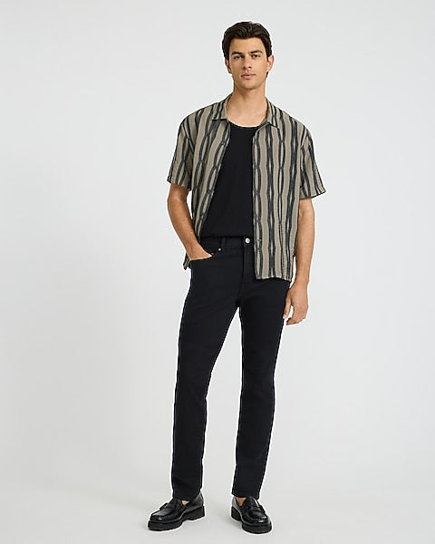 Seersucker Striped Shirt