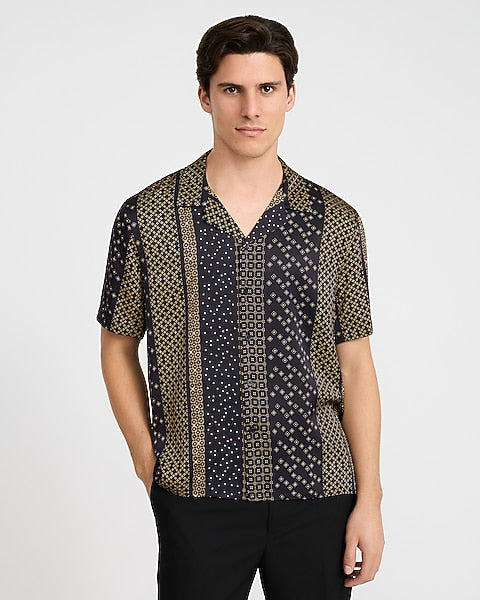 Geo Striped Resort Shirt