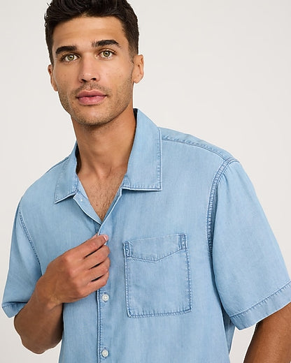 Short Sleeve Denim Soft Shirt