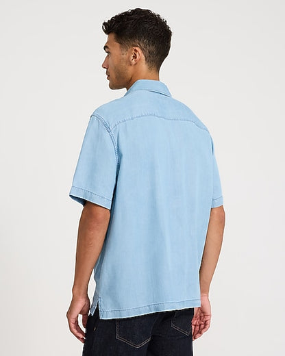 Short Sleeve Denim Soft Shirt