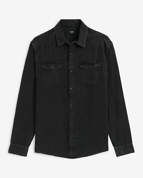 Long Sleeve Denim Soft Shirt