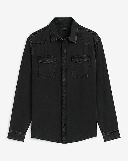 Long Sleeve Denim Soft Shirt