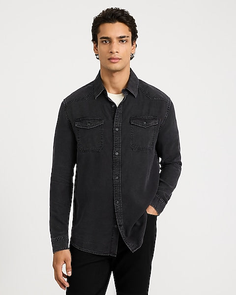 Long Sleeve Denim Soft Shirt