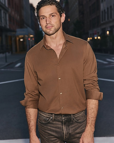 Slim Rocky Road Stretch Dress Shirt