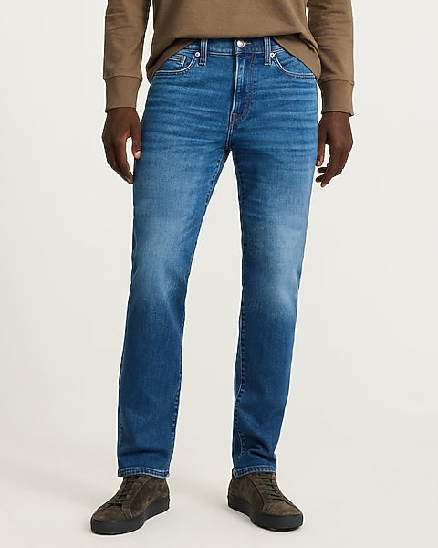 Slim Straight Medium Wash Jeans
