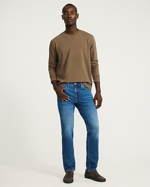 Slim Straight Medium Wash Jeans