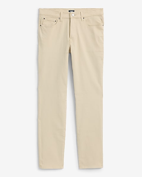 Slim Beige Traveler Jeans