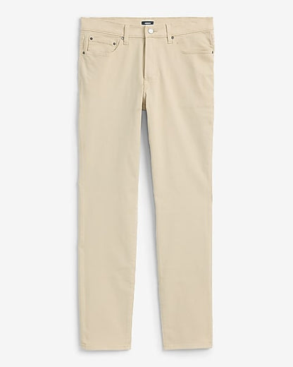 Slim Beige Traveler Jeans
