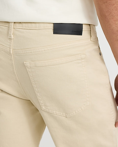 Slim Beige Traveler Jeans