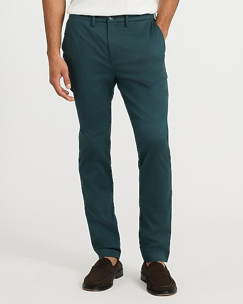 Skinny Moss Green Hyper Stretch Chinos