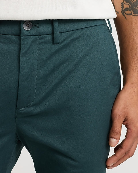 Skinny Moss Green Hyper Stretch Chinos