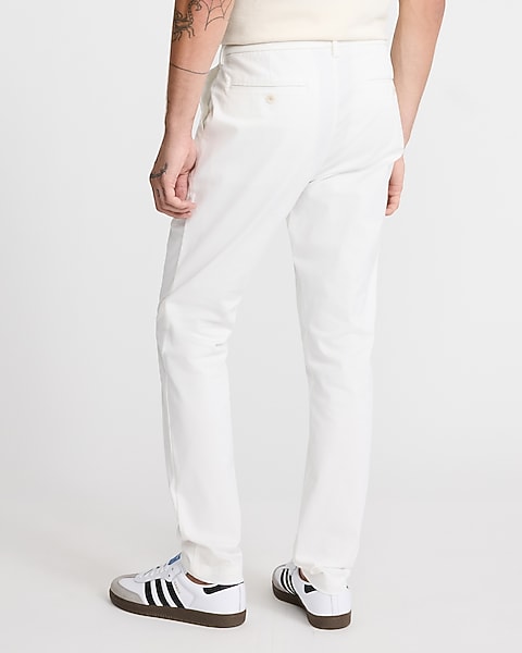 Skinny White Hyper Stretch Chinos