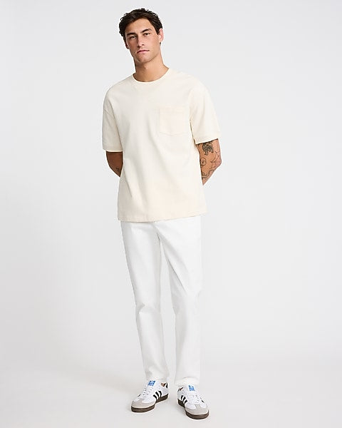 Skinny White Hyper Stretch Chinos