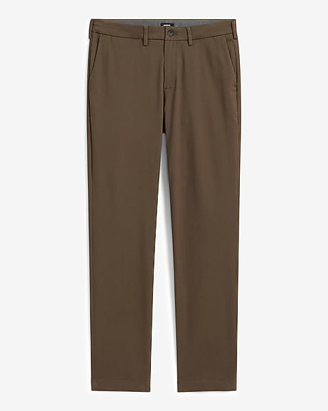 Slim Brown Hyper Stretch Chinos