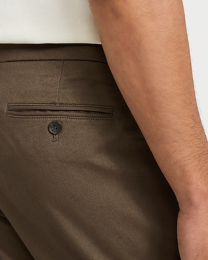 Slim Brown Hyper Stretch Chinos
