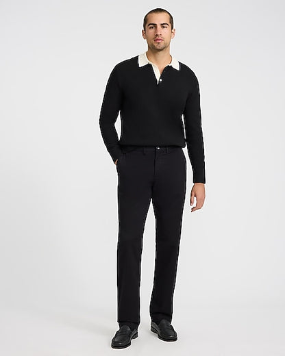Straight Pitch Black Hyper Stretch Chinos