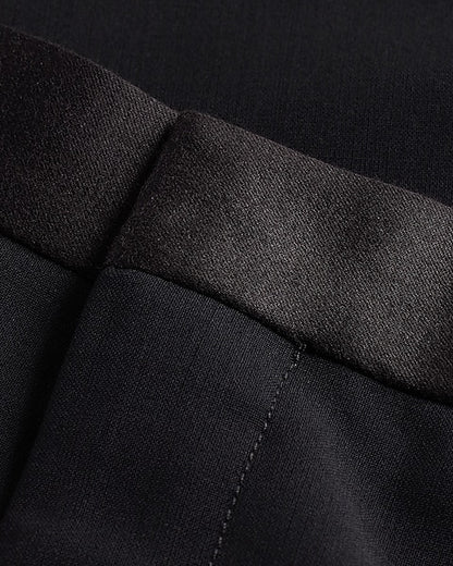 Slim Black Tuxedo Pants