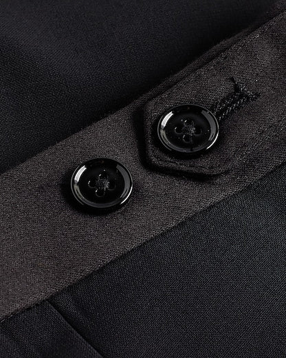 Slim Black Tuxedo Pants