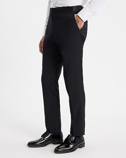 Slim Black Tuxedo Pants