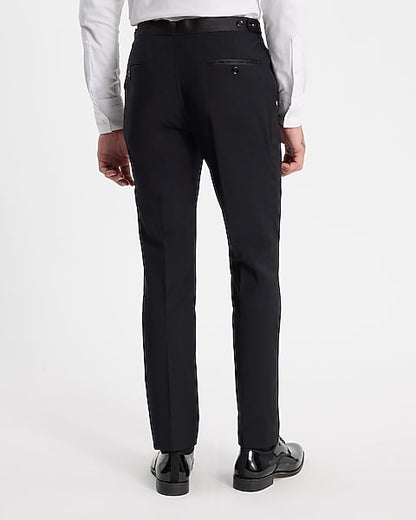 Slim Black Tuxedo Pants