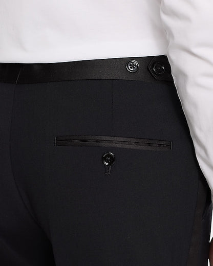 Slim Black Tuxedo Pants
