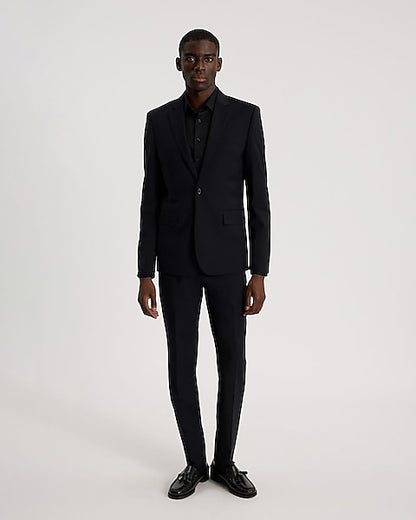 Extra Slim Black Washable Suit Jacket