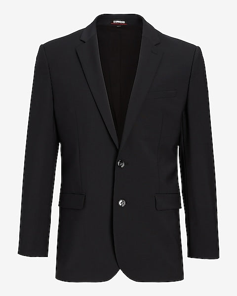 Slim Black Washable Suit Jacket
