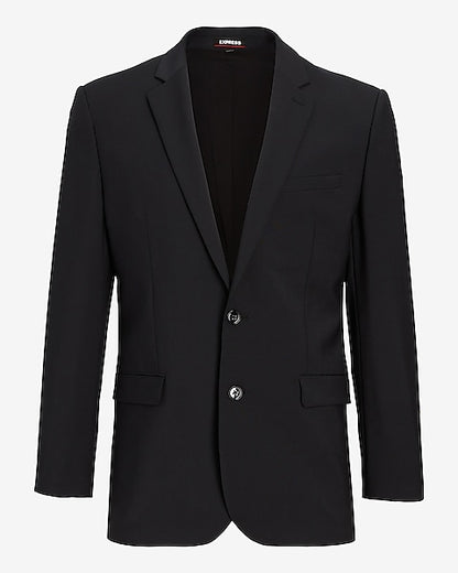 Slim Black Washable Suit Jacket