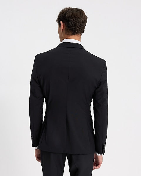 Slim Black Washable Suit Jacket